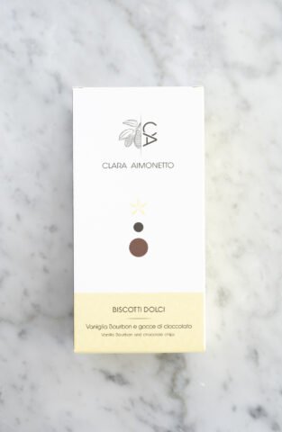 Biscotti con vaniglia Bourbon e gocce di cioccolato